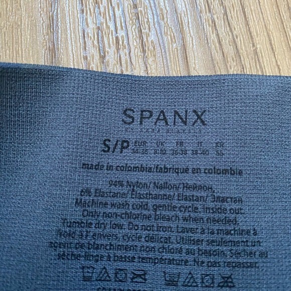 Spanx - Look at Me Now‎ Leggings Blue Geometric Pattern Women’s Sz Small #FL3515 - Picture 5 of 6